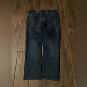 American Eagle navy blue straight jeans